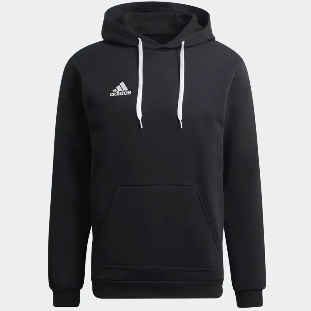 Adidas Men’s Black Hoodie Fleece Lined Kangaroo Pocket Hooded Sweatshirt Size M